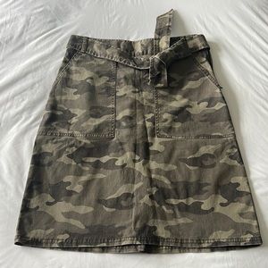Banana Republic Camo Midi Skirt